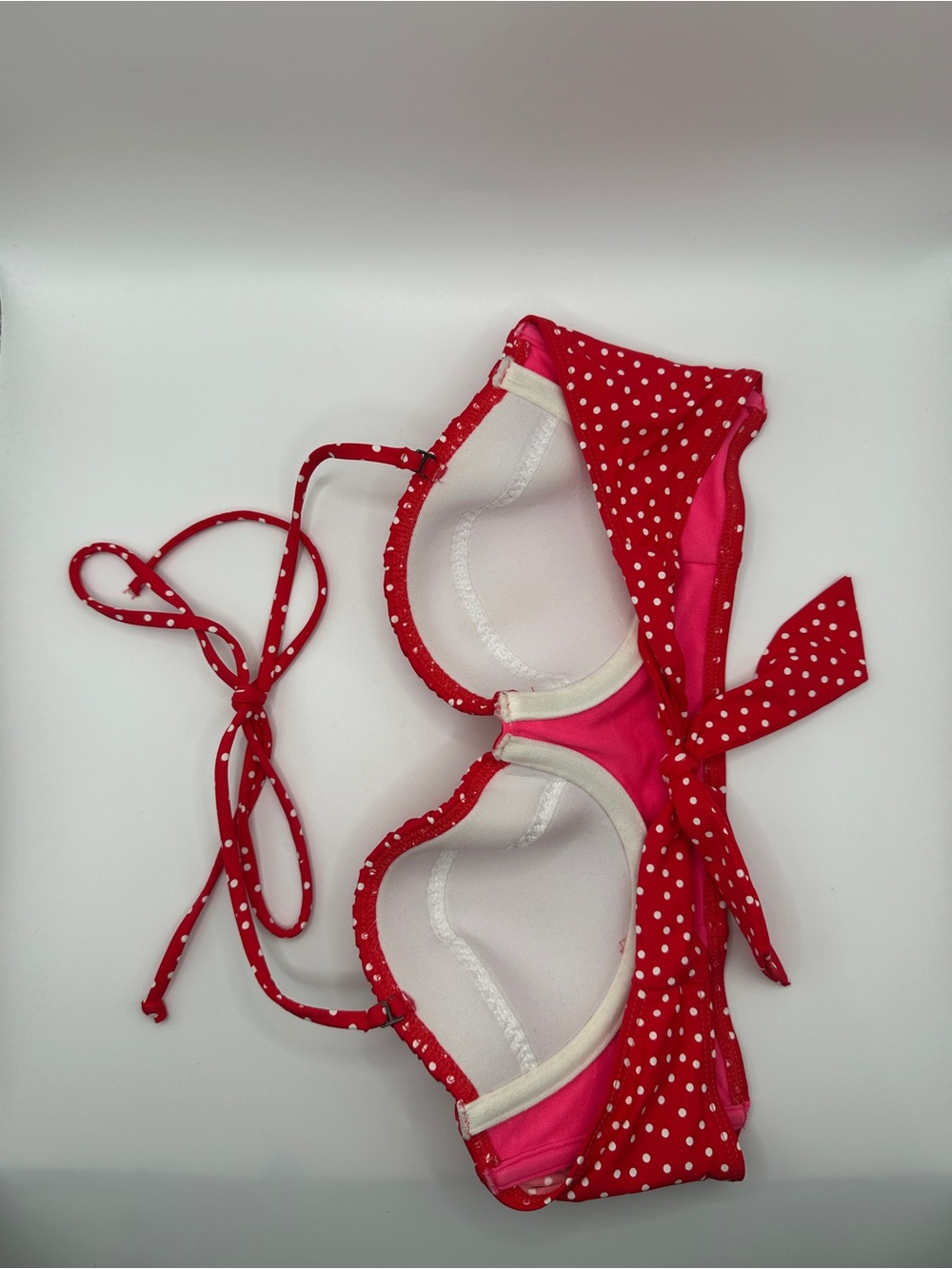 Abercrombie & Fitch Red Polka Dot Bikini Top - Picture 2 of 3
